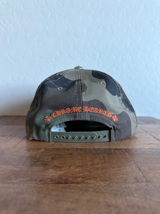 Chrome Hearts CH Logo Snapback Hat Camo