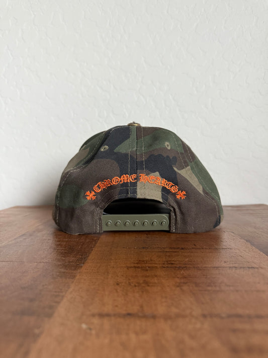 Chrome Hearts CH Logo Snapback Hat Camo