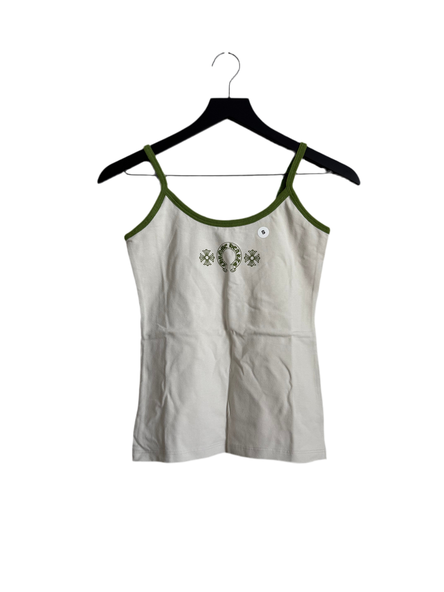 Chrome Hearts Roller Skates Horseshoe Tank Top Beige