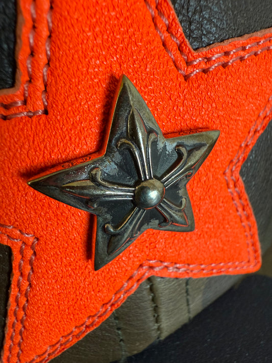 Chrome Hearts Leather Camo Silver Star Patch Hat