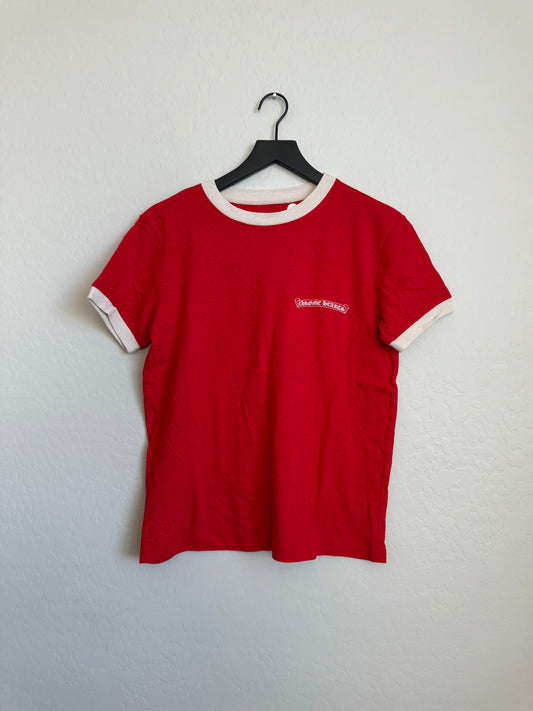 Chrome Hearts Roller Skates Horseshoe SS T-Shirt Red