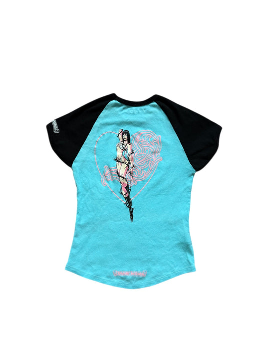 Chrome Hearts Deadly Doll Jersey SS Tee Blue