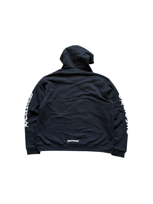 Chrome Hearts Thermal Vertical Script Logo Zip Up Hoodie