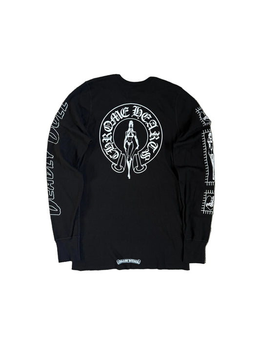 Chrome Hearts Deadly Doll Thermal LS T-Shirt Black
