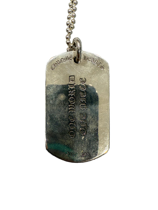 Chrome Hearts Fleur Dog Tag .925 Silver Pendant