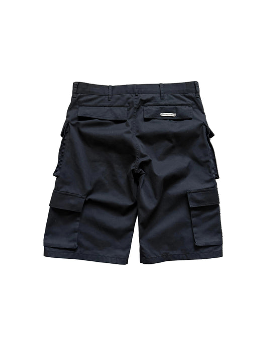 Chrome Hearts Double Pocket Cargo Denim Shorts Black