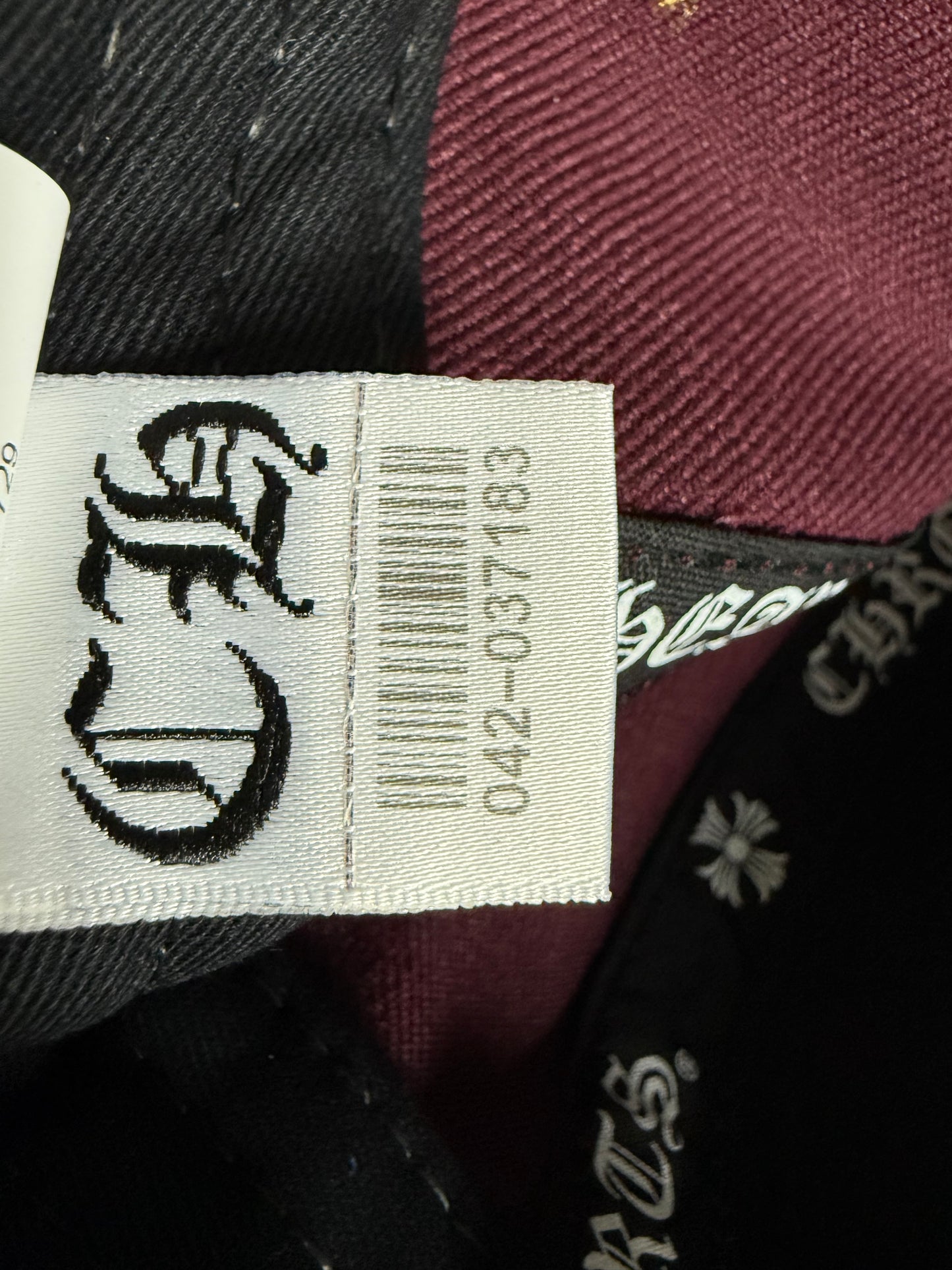 Chrome Hearts CH Logo Snapback Maroon/Yellow