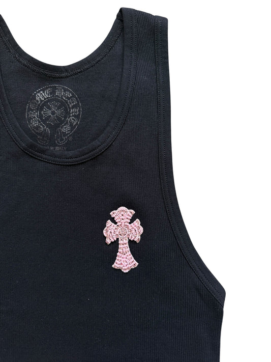 Chrome Hearts Crystal Cross Tank Top