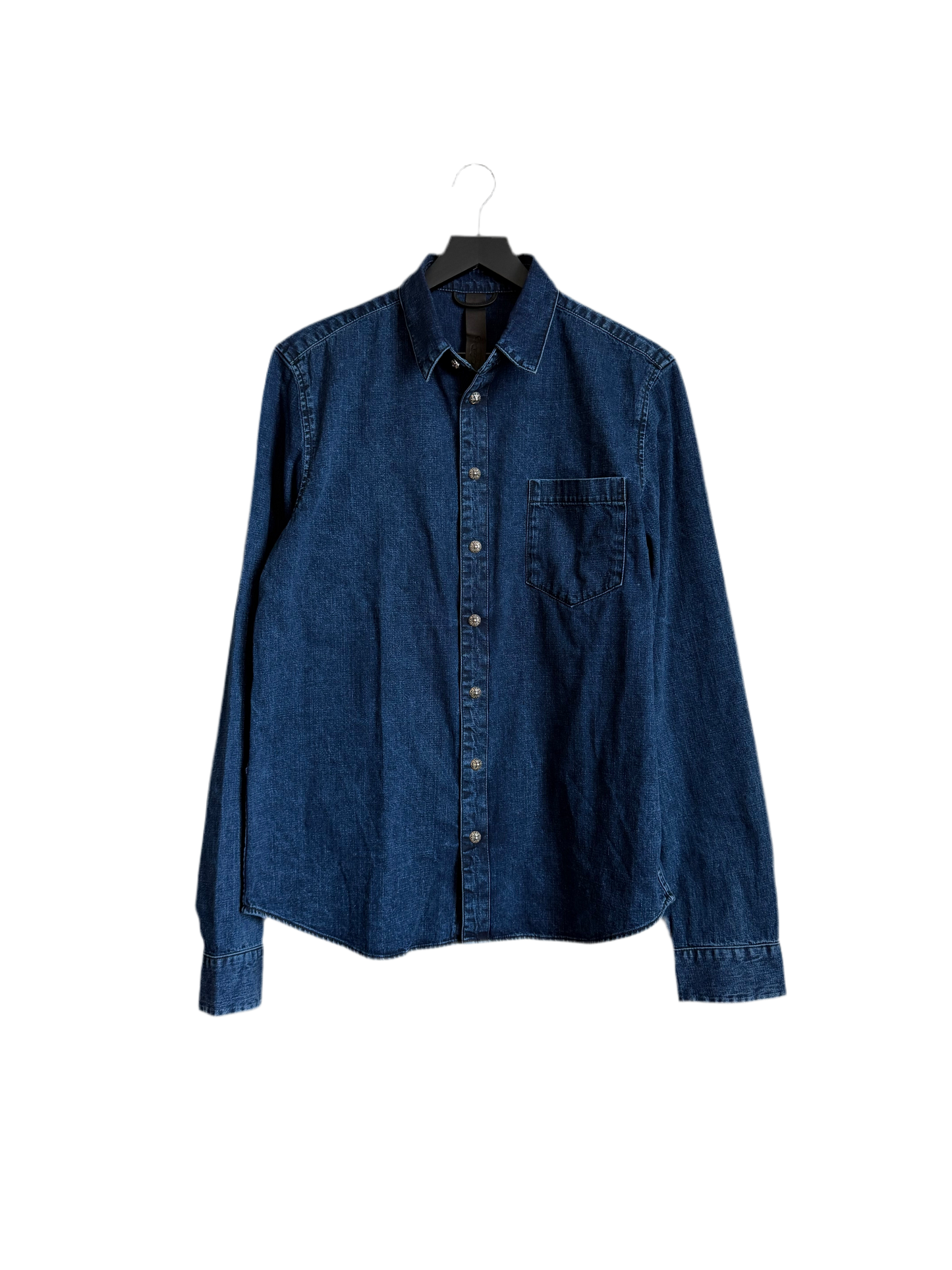 Chrome Hearts Loose Ends Denim Button Up LS Shirt