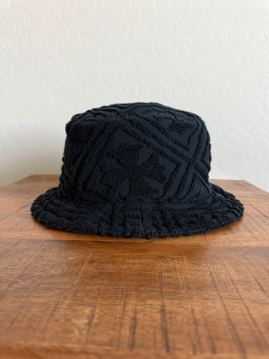 Chrome Hearts Towel Cross Monogram Bucket Hat Black