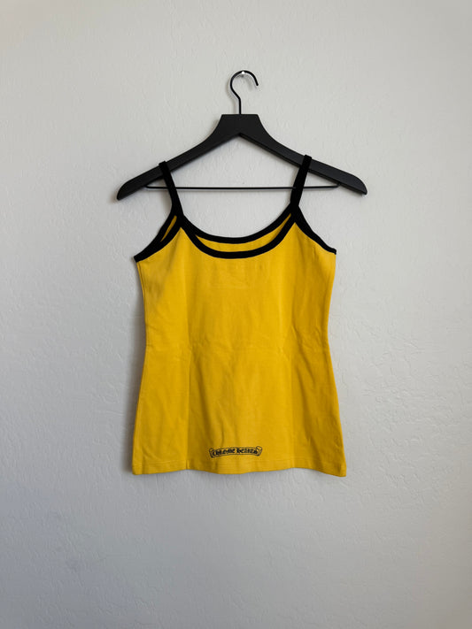 Chrome Hearts Roller Skates Horseshoe Tank Top Yellow