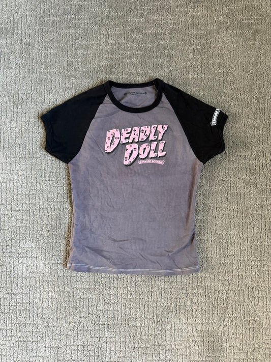Chrome Hearts Deadly Doll Jersey SS Tee Grey