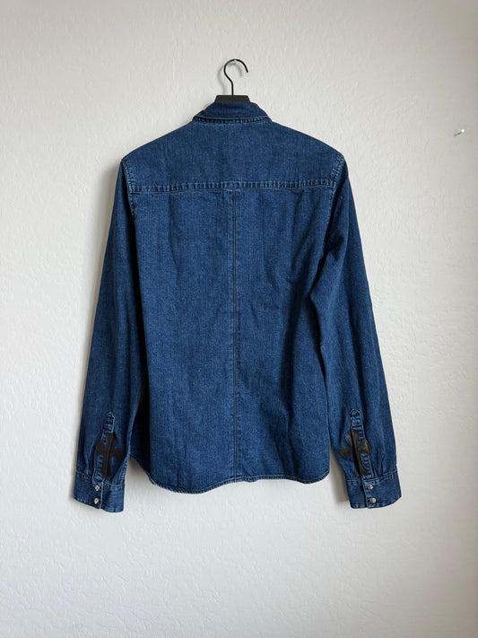 Chrome Hearts Loose Ends Denim Button Up LS Shirt
