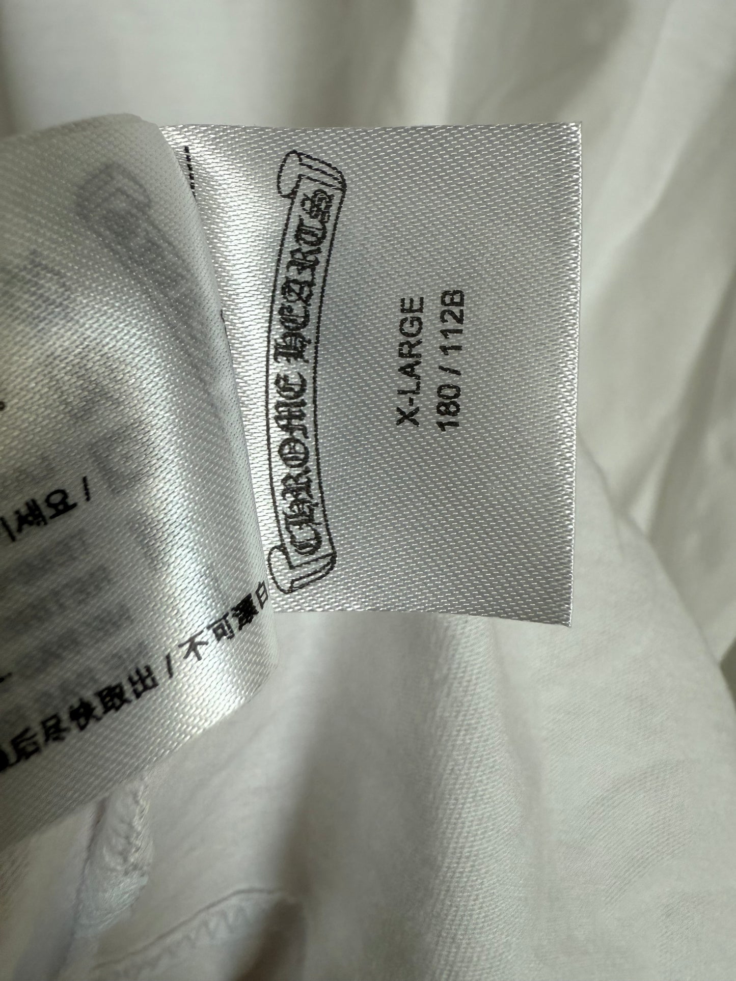 Chrome Hearts Neck Logo SS T-Shirt White/Blue