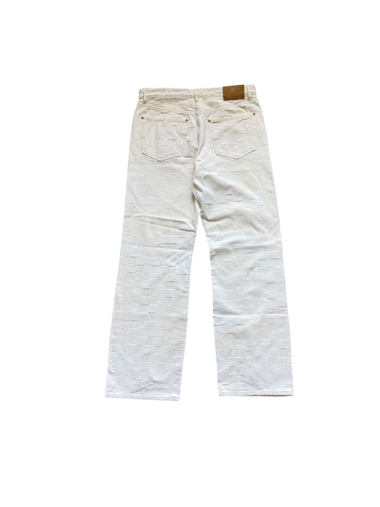 Louis Vuitton Skate Damier Denim Baggy Pants Beige