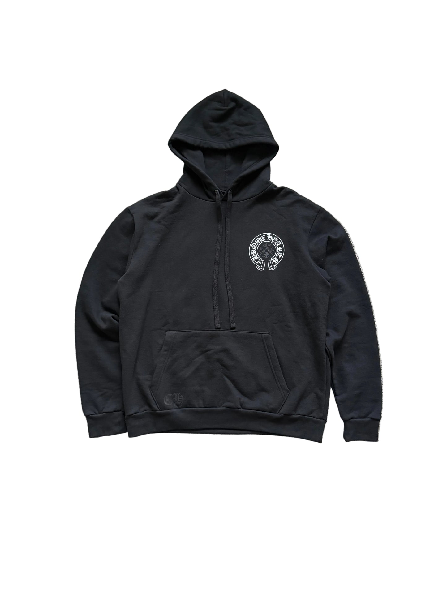 Chrome Hearts Las Vegas 25th Anniversary Horseshoe Pullover Hoodie Black Silver