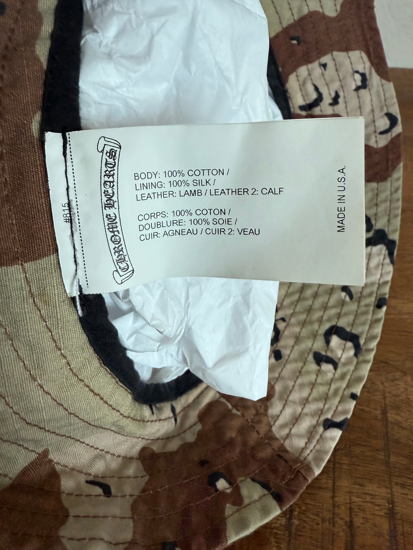 Chrome Hearts Matty Boy Sex Records Bucket Hat Desert Camo
