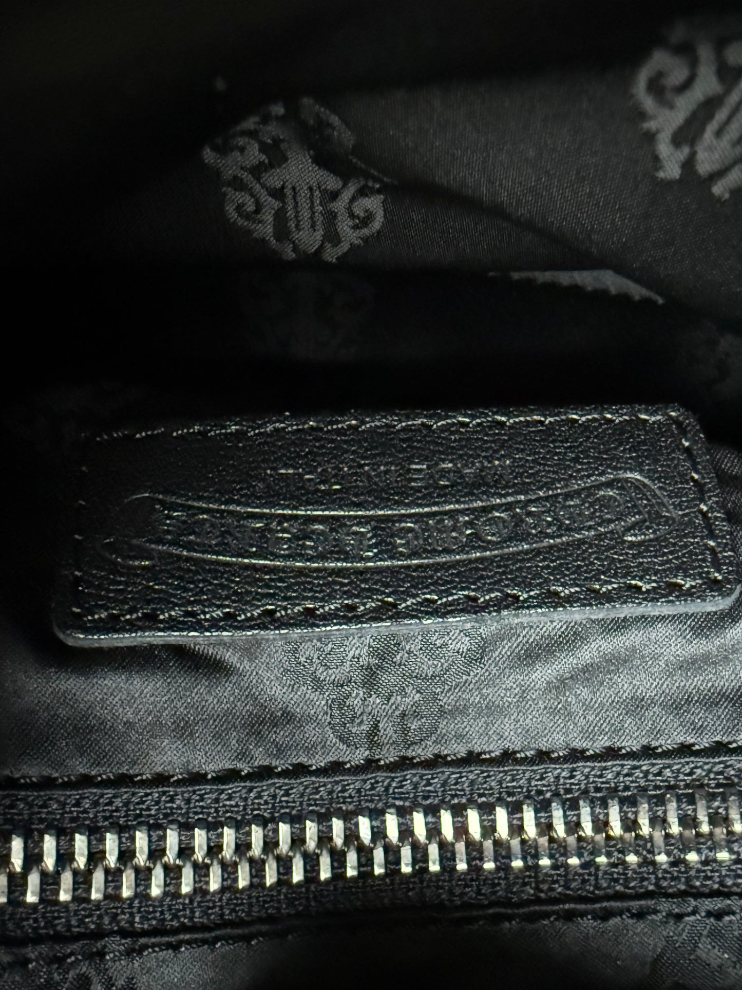 Chrome Hearts Viv Dagger Leather Handbag Small Black