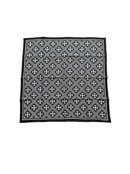 Chrome Hearts Plus Crosses Silk Scarf Black