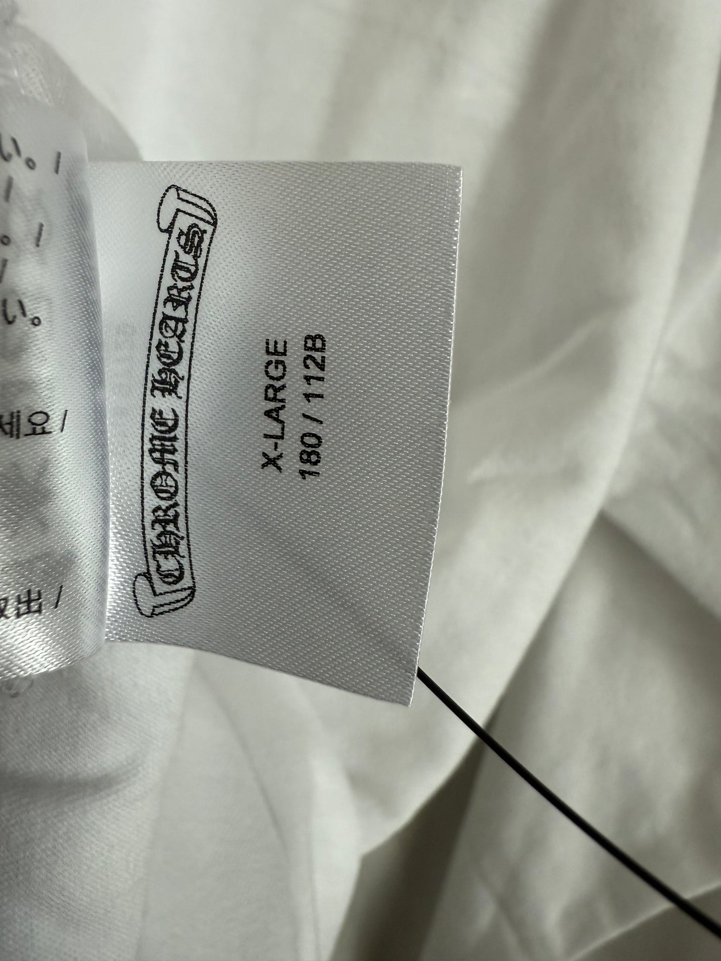 Chrome Hearts Neck Logo LS T-Shirt White/Blue