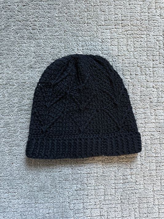 Chrome Hearts Cross Patch Cashmere Beanie Black