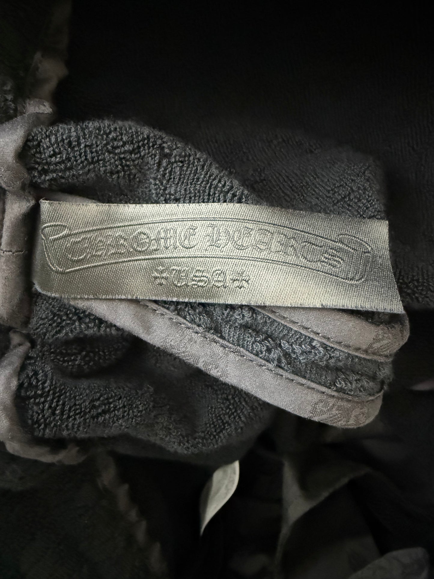 Chrome Hearts Towel Cross Monogram Shorts Black