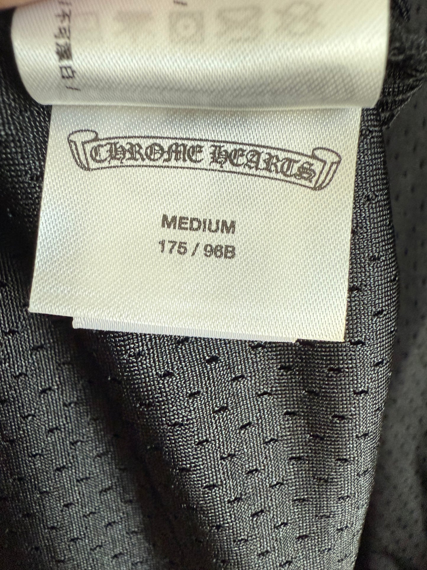 Chrome Hearts Stadium Mesh Jersey Floral LS Black Silver