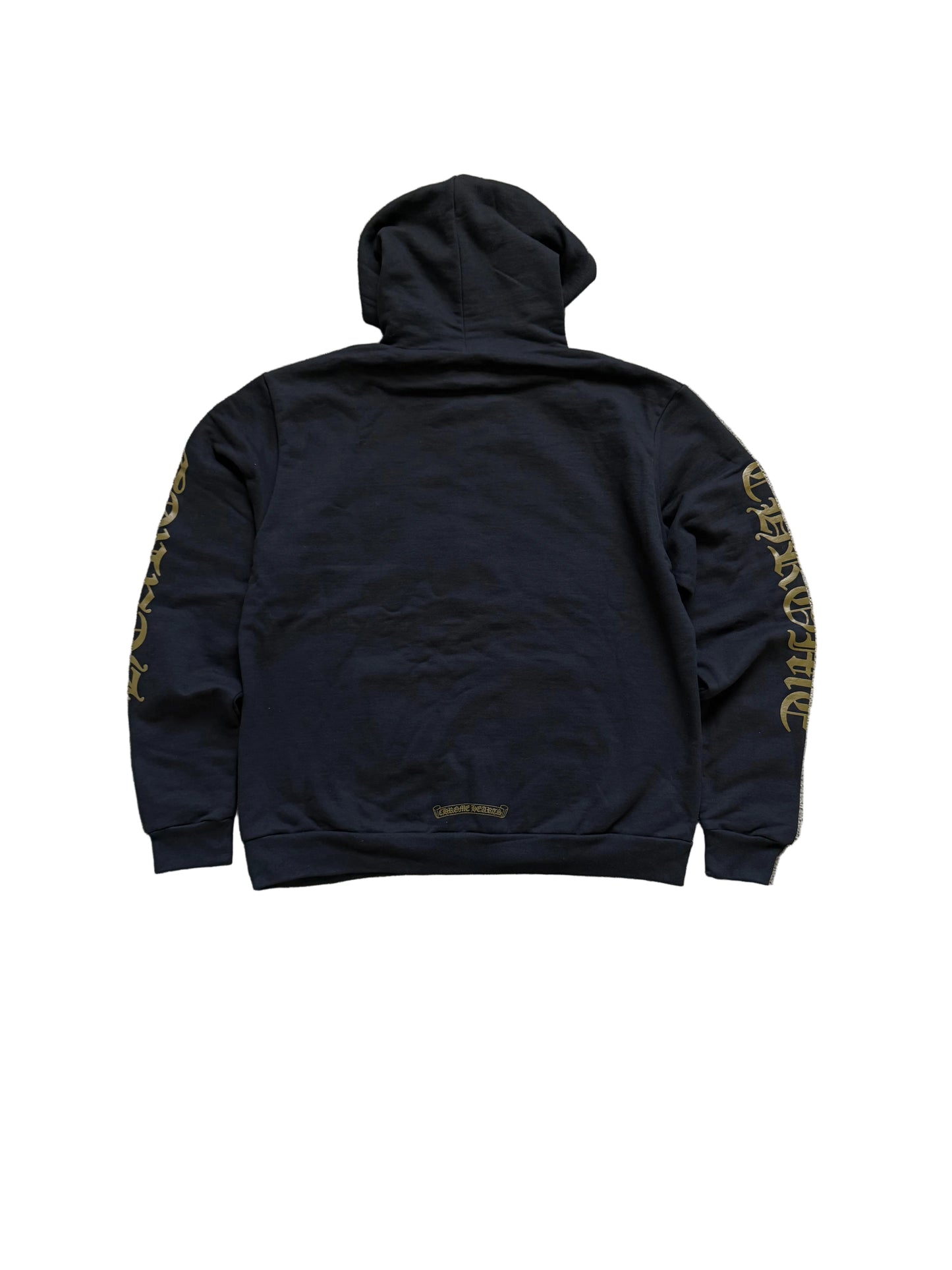 Chrome Hearts Vertical Logo Pullover Hoodie Black Olive