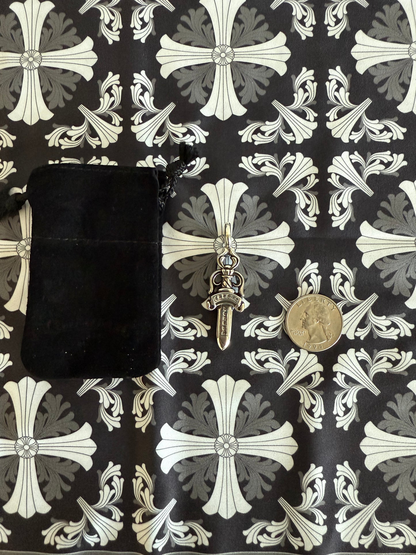 Chrome Hearts Double Dagger Silver .925 Pendant