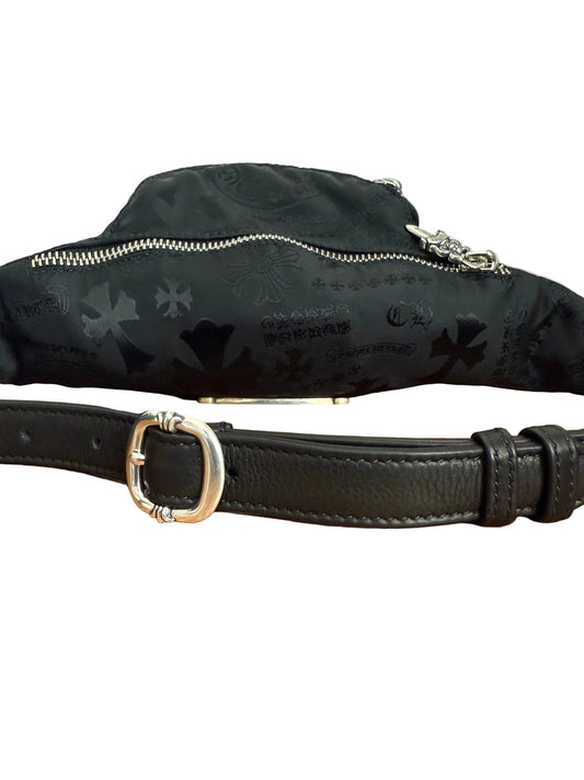 Chrome Hearts Mini Snat Bag Nylon Stencil Black