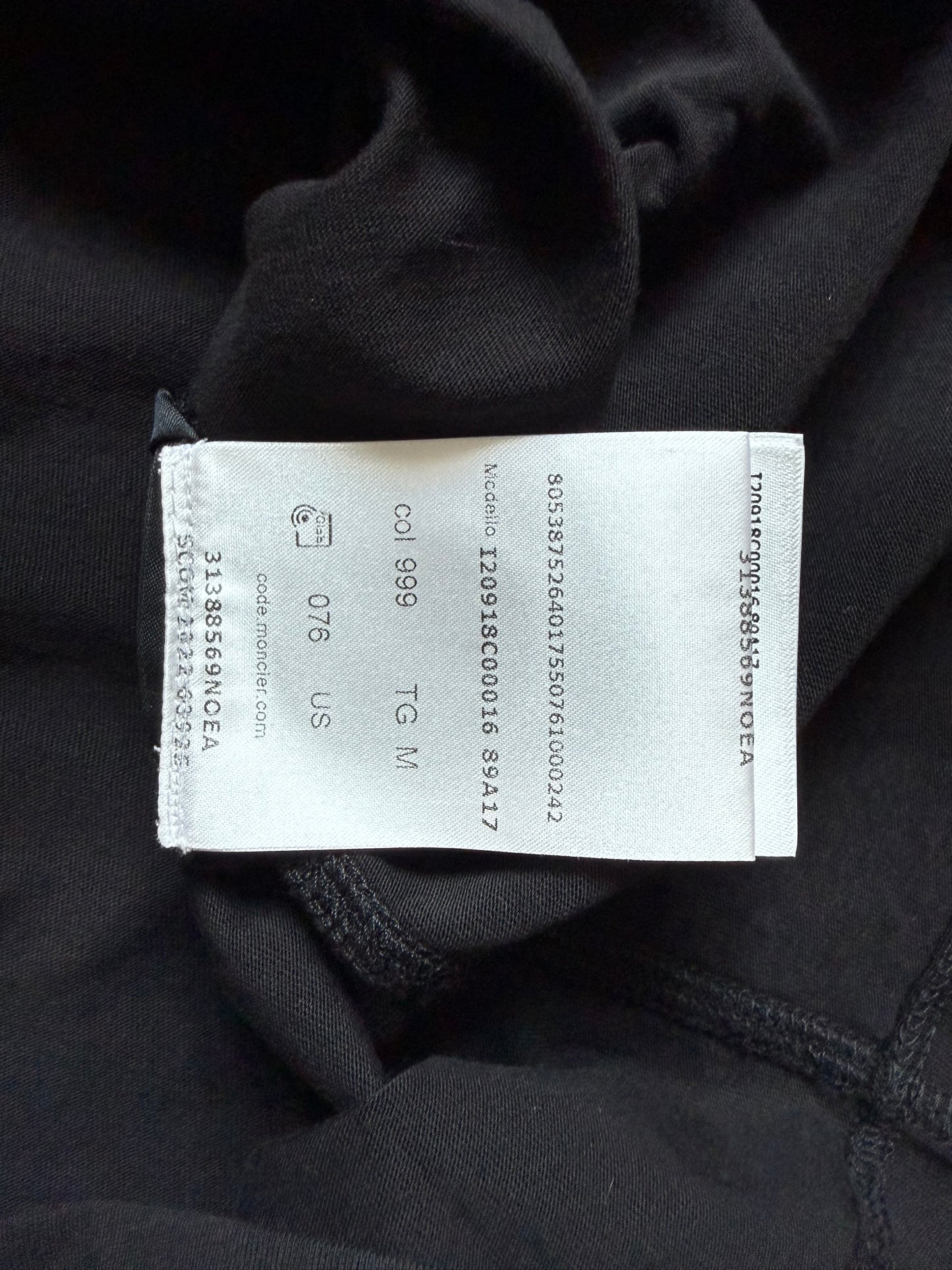 Moncler Gradient Velvet Logo Short Sleeve Tee