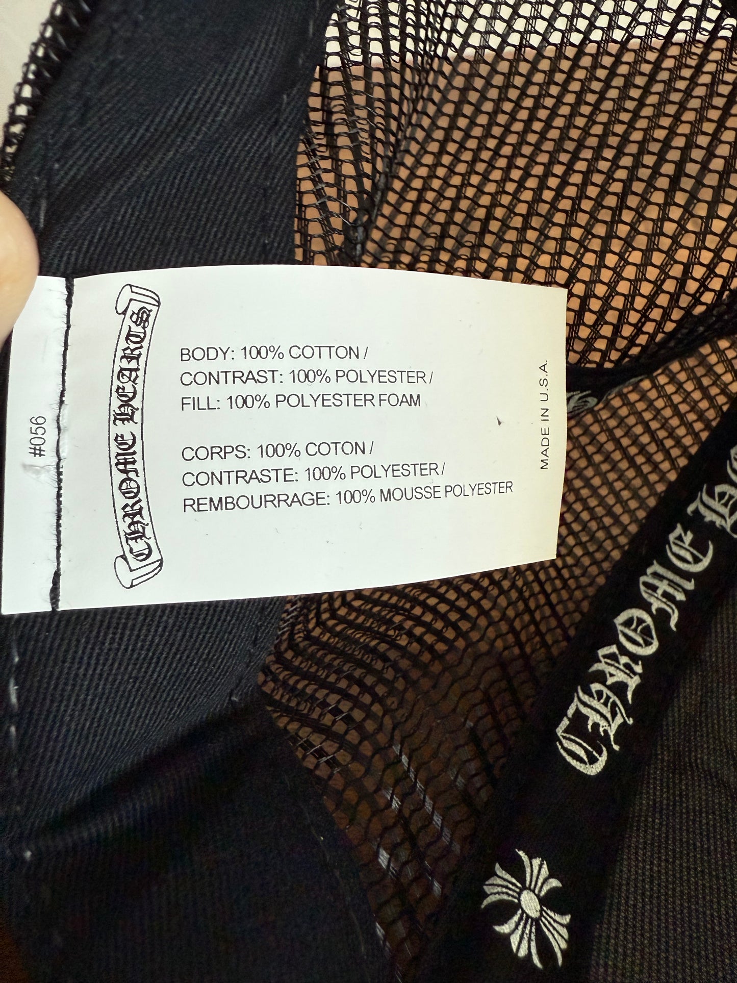Chrome Hearts Fuck Trucker Hat Black