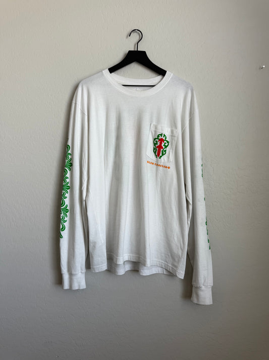 Chrome Hearts LA Vine Dagger LS T-Shirt White