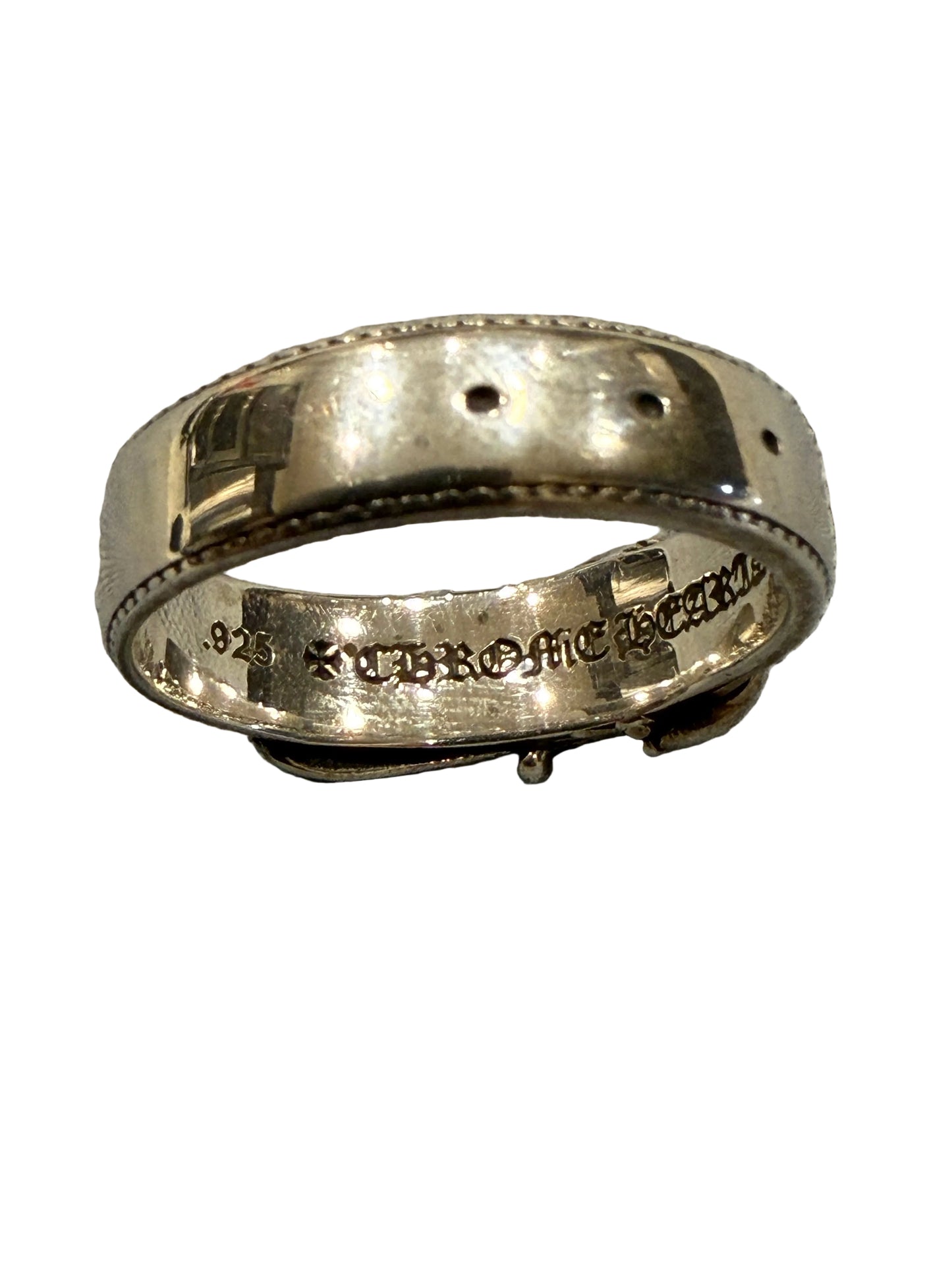 Chrome Hearts Belted CH Silver Ring