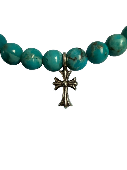 Chrome Hearts Babyfat Cross Beaded Bracelet