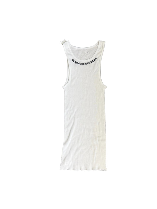 Chrome Hearts Scroll Tank Top White