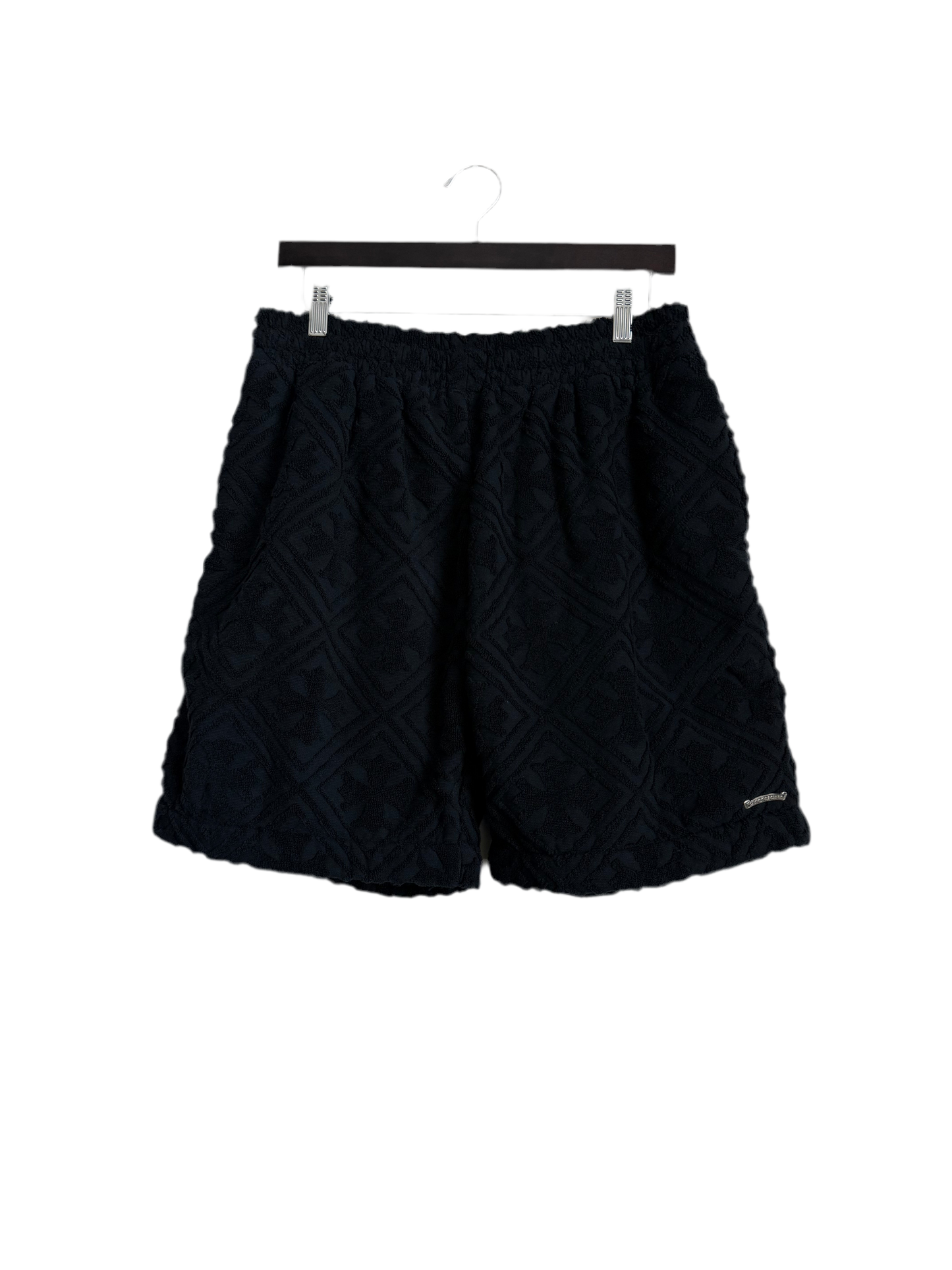 Chrome Hearts Towel Cross Monogram Shorts Black