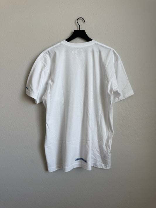 Chrome Hearts Neck Logo SS T-Shirt White/Blue