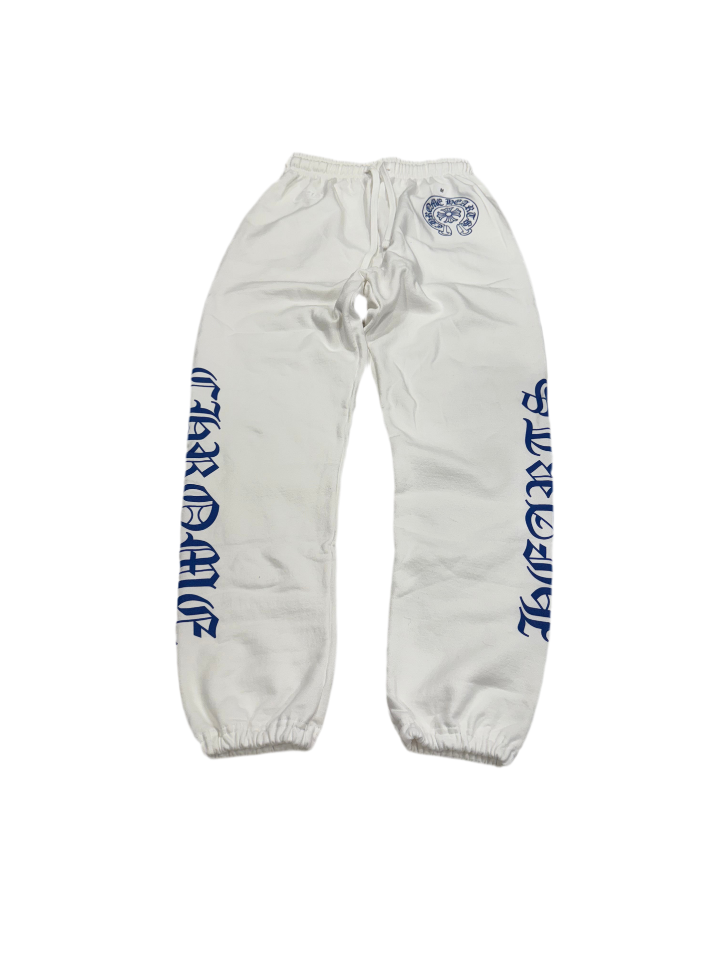Chrome Hearts Horseshoe Sweatpants White/Blue