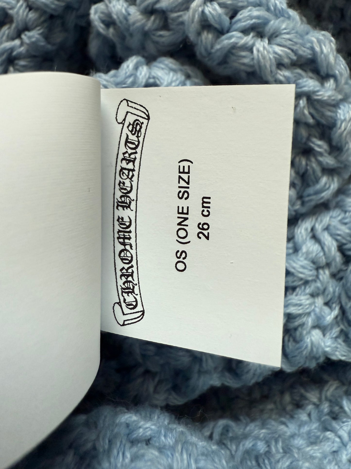 Chrome Hearts Star Patch Cashmere Beanie Light Blue