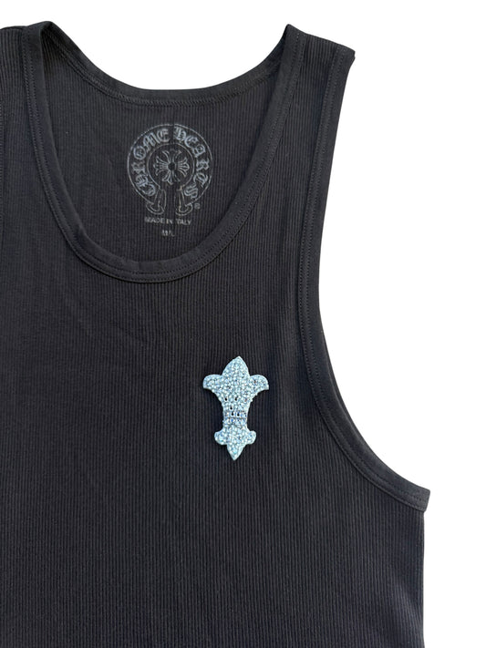 Chrome Hearts Crystal Fleur Tank Top