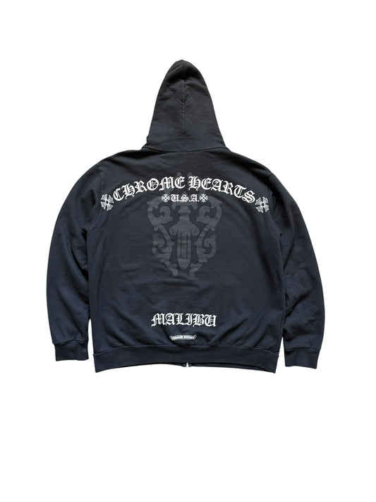 Chrome Hearts Malibu Vine Dagger Zip Up Hoodie