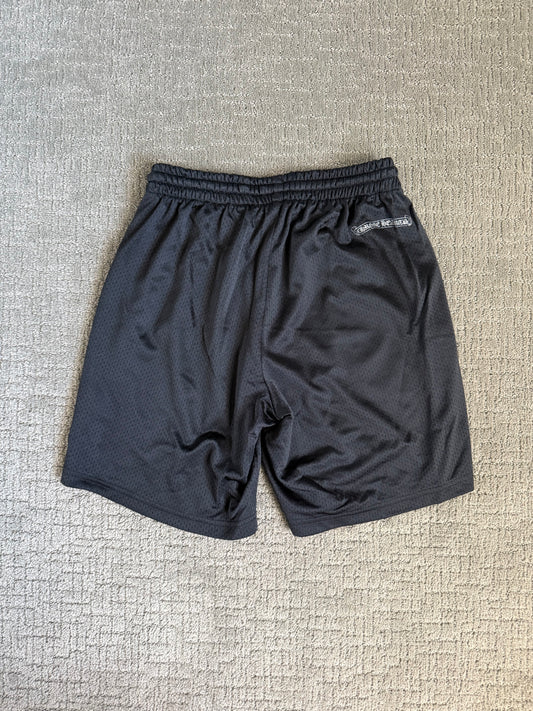 Chrome Hearts Stadium Mesh Jersey Shorts Black Silver