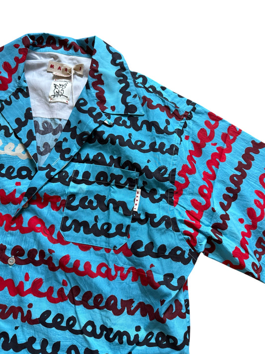 Marni Printed Short Sleeve Button Up