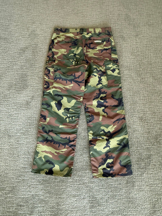 Chrome Hearts Camo Nylon Double Knee Carpenter Pants Green