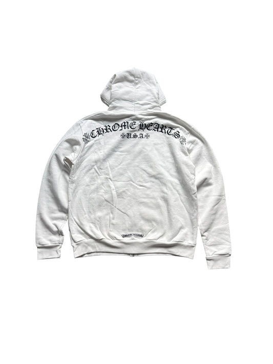 Chrome Hearts T Bar Zip Up Hoodie