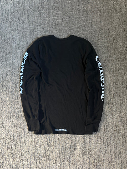 Chrome Hearts Scroll Logo Thermal LS T-Shirt Black