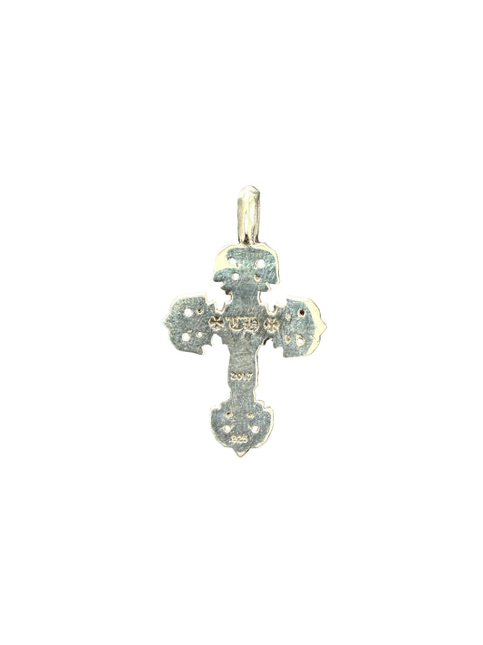 Chrome Hearts Filigree Cross Silver Charm