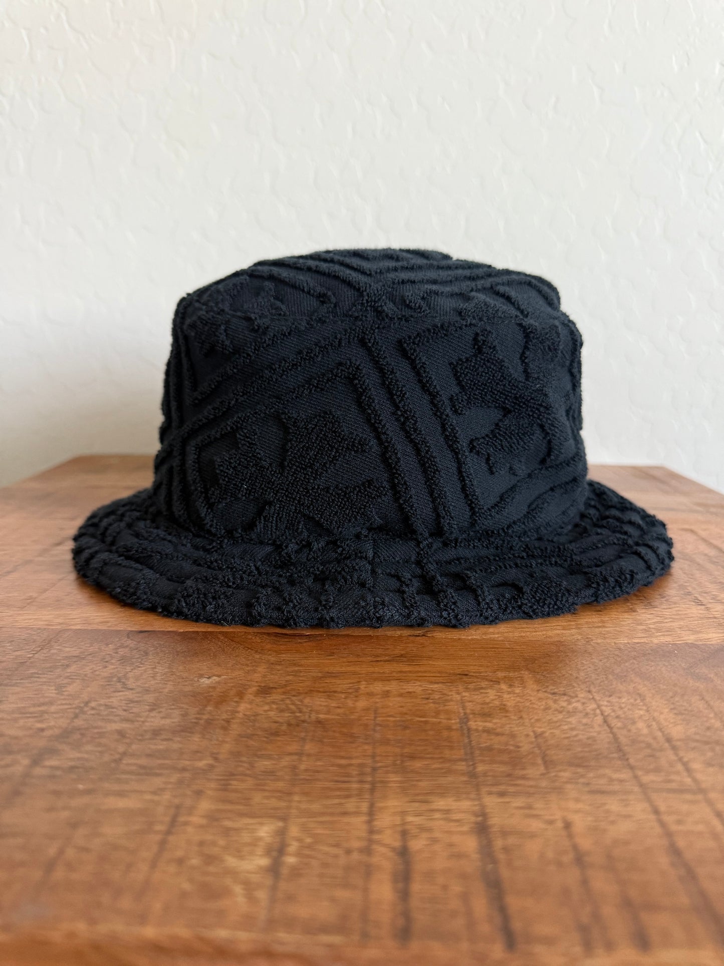 Chrome Hearts Towel Cross Monogram Bucket Hat Black