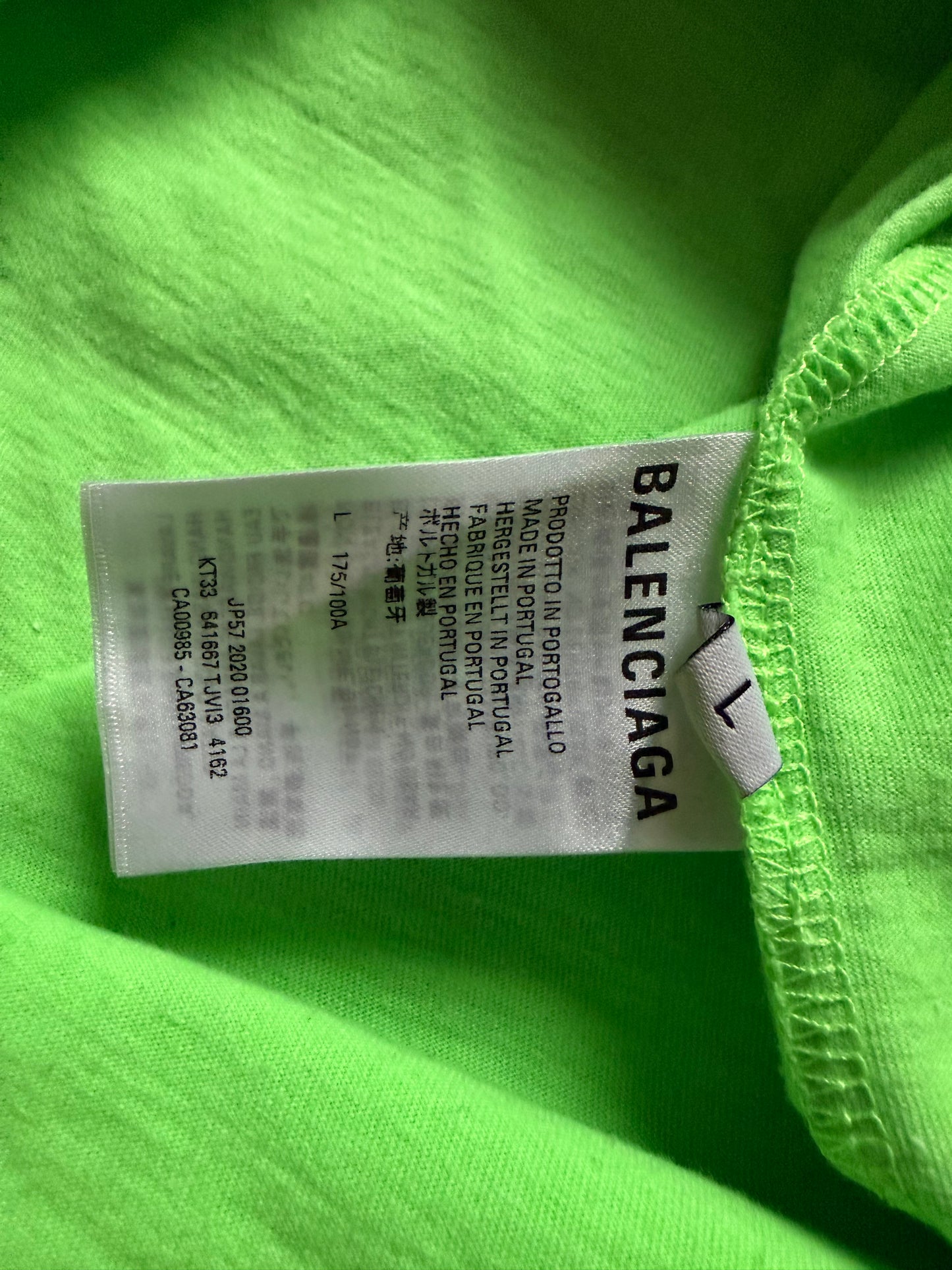 Balenciaga Languages Oversized Long Sleeve Tee